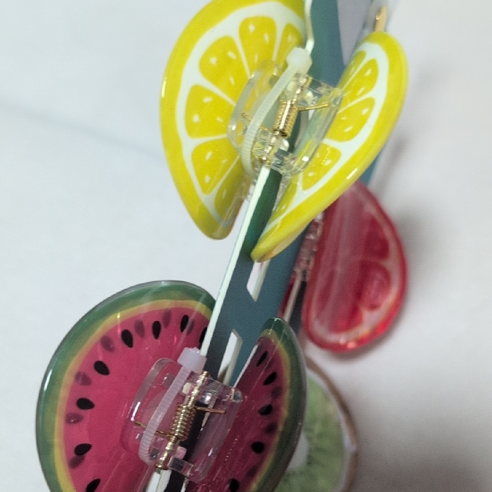 Piper K Fruit-Themed Hair Clip Set - Picture 5 of 7